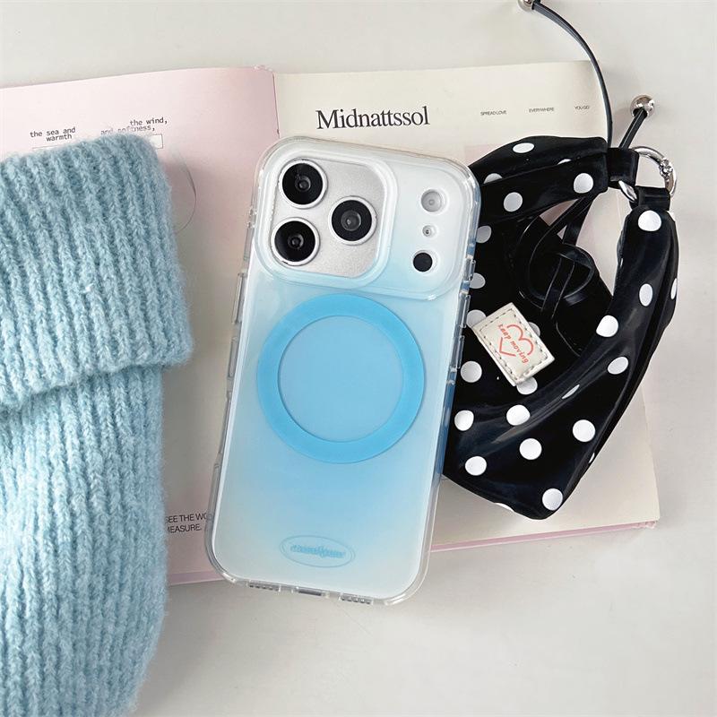 

Korean Style Solid Color Taiyaki Magnetic Stand Phone Case for iPhone 17/16 Pro Max/15/14 iPhone 15 Pro