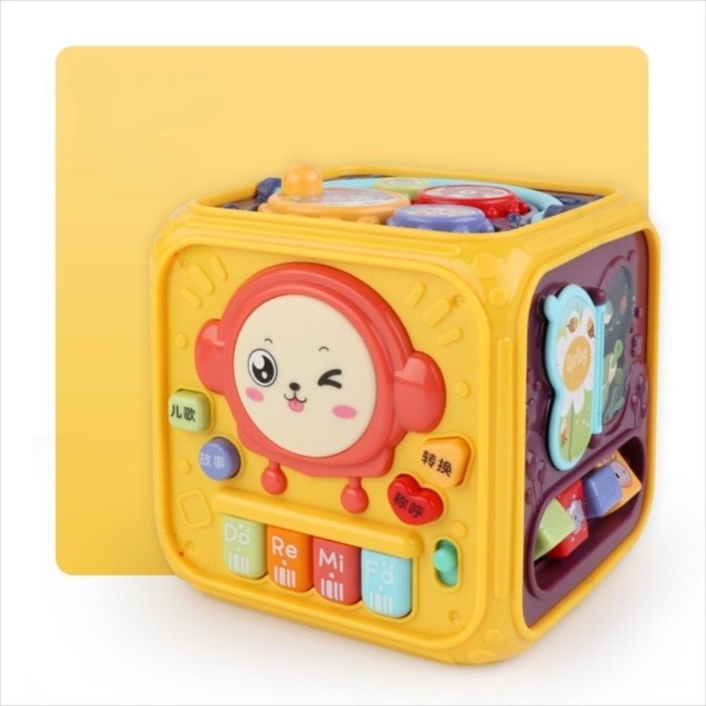 

Музыкальный Гексаэдральный Барабан Пианино Многофункциональная Ранняя Развивающая Детская Игрушка Подарок на День Рождения жёлтый