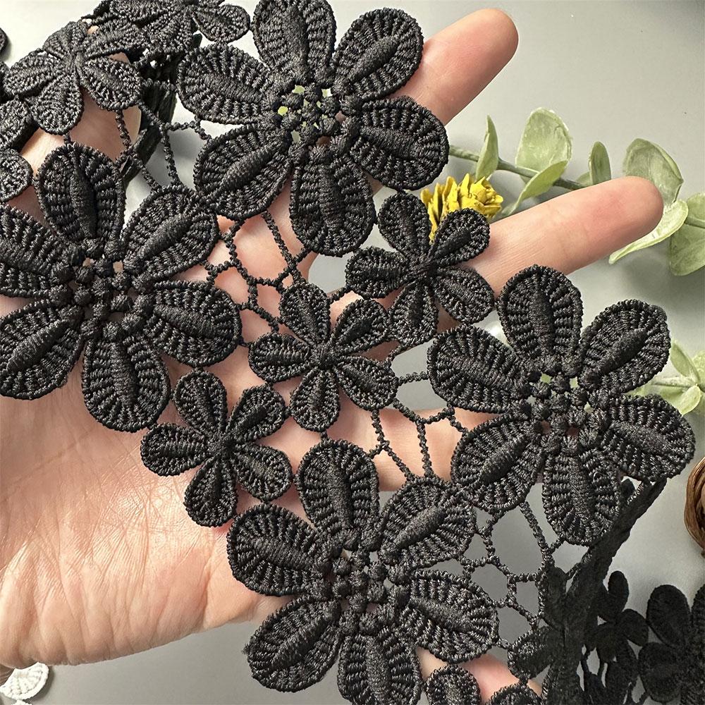 10 CM Wide High Quality Exquisite Lace Polyester Embroidery Ribbon Trim Skirts Sewing Accessories Clothing Decorative Materials