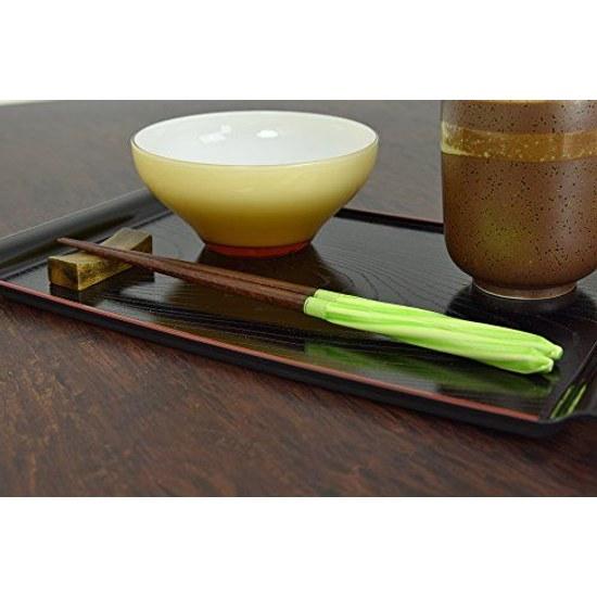 Aoba Chopsticks Natural Wood Amadama Twisted Light Green 23cm