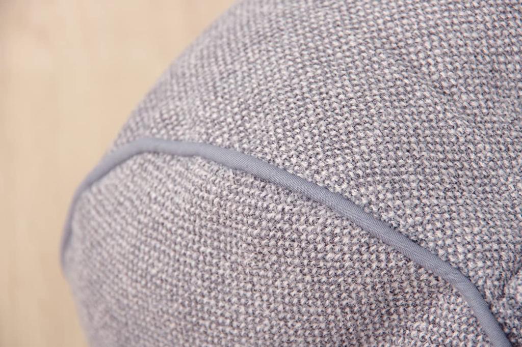 IKEHIKO Style Bolster Storage Cushion, Approx. R20 X 40cm, Gray, Made In Japan, Simple, Sofa Backrest, Pocket, #9350869