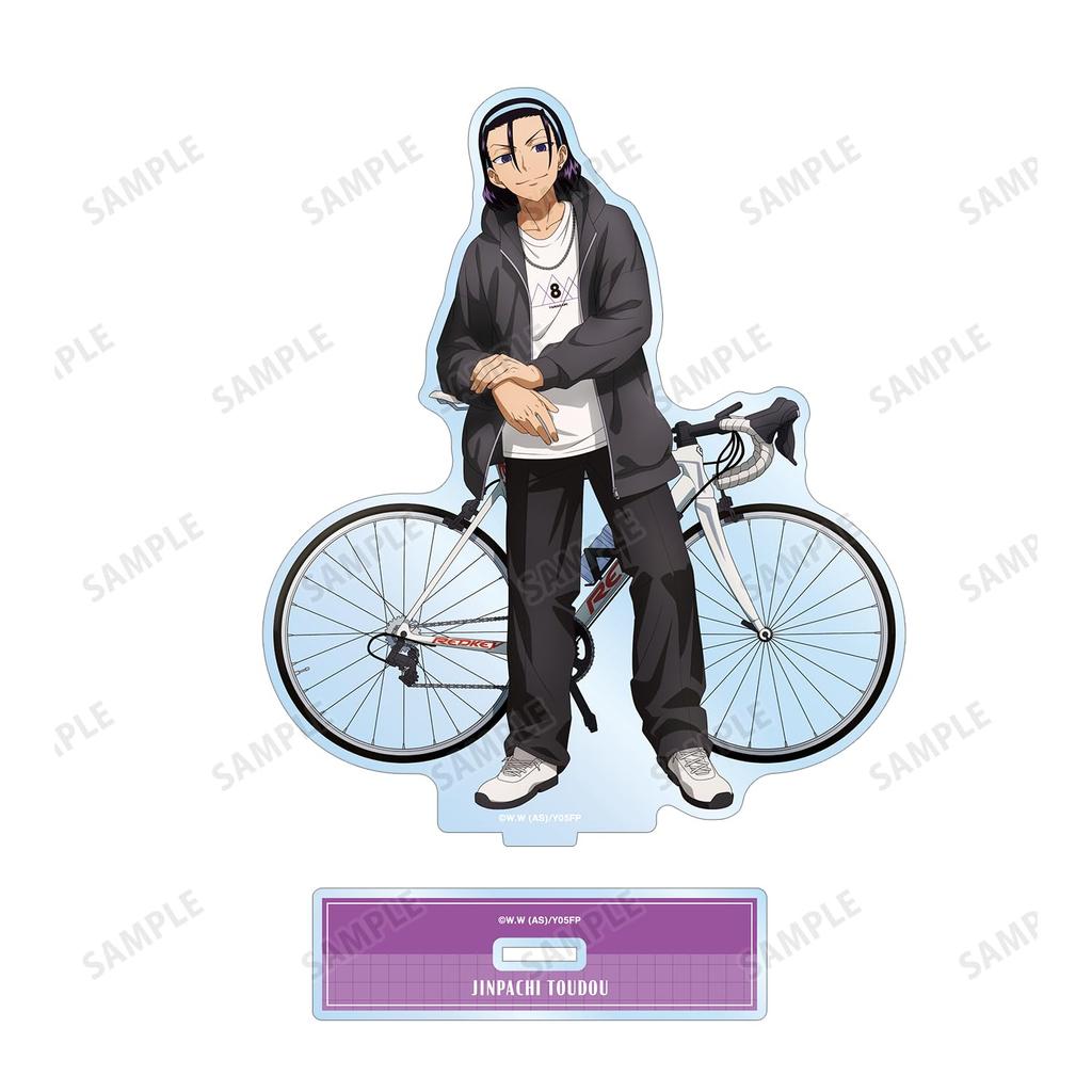 Yowamushi Pedal LIMIT BREAK Original Jinpachi Toudou Casual Clothes x Road Bike Big Acrylic Stand Illustration Ver.