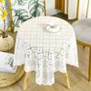 Non-slip Lace Tablecloth Sheer Table Mat Fashion Coffee Table Cover  Photography Backdrop Decor