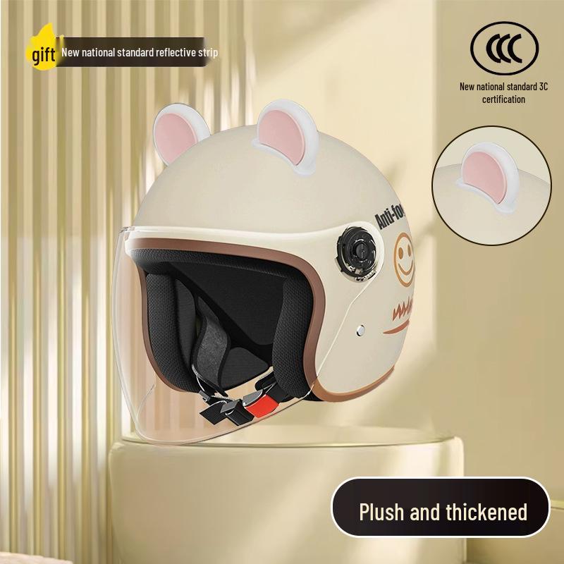 Women's Unisex Winter Warm Half Helmet for Electric Scooter/Motorcycle with Free Shipping