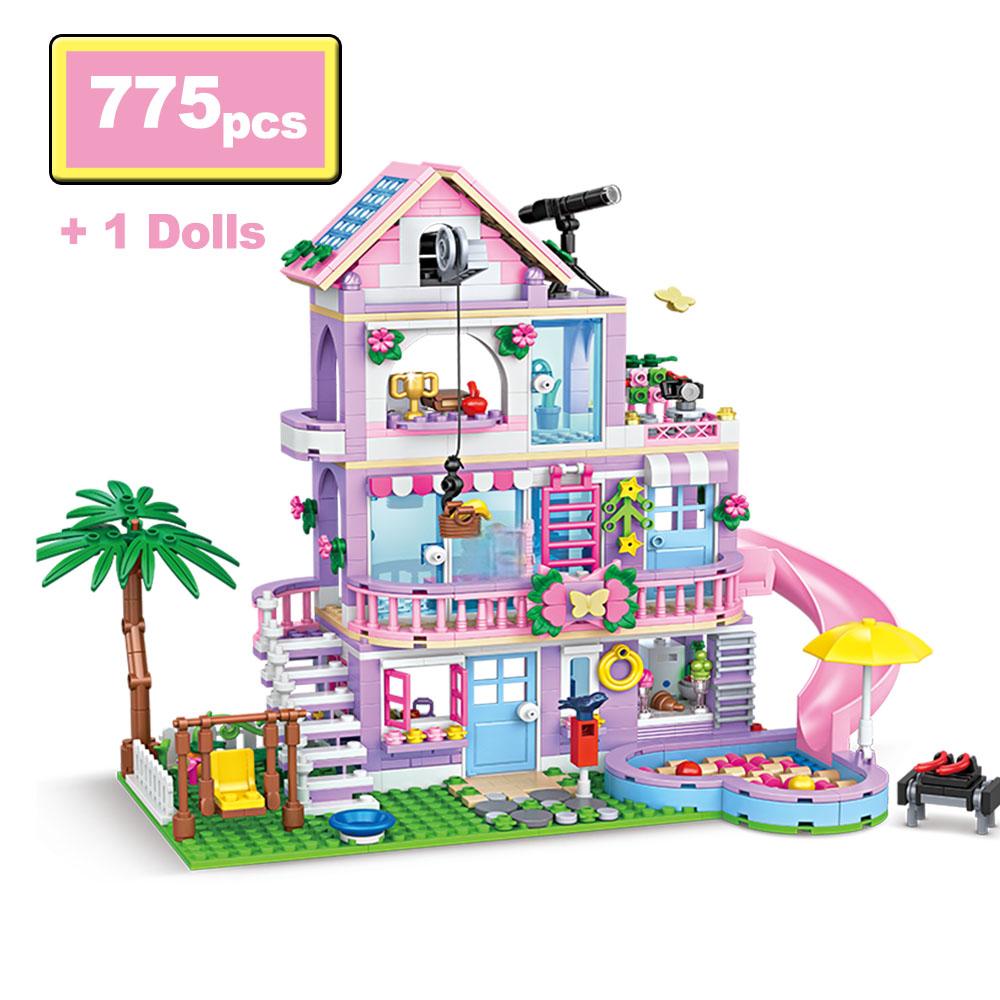 Urban area High-Quality Friends High-Quality Girl S High-Quality Villa High-Quality Building High-Quality Blocks High-Quality Moc Three-Story