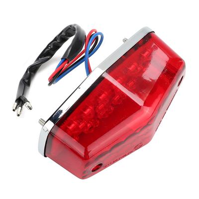 Luz trasera LED para motocicleta, luz de freno de estacionamiento, luz de freno, accesorio para motocicleta compatible con Yamaha, lente roja