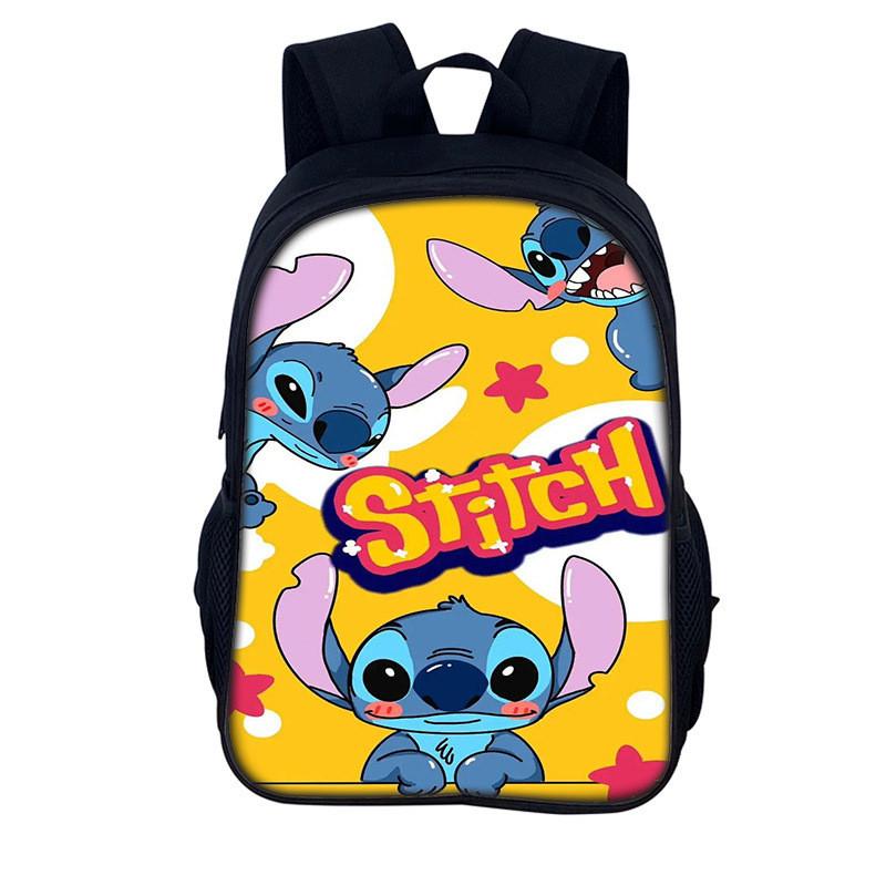 Stitch Kids Backpack With Polyester Material For Daily Use And Storage