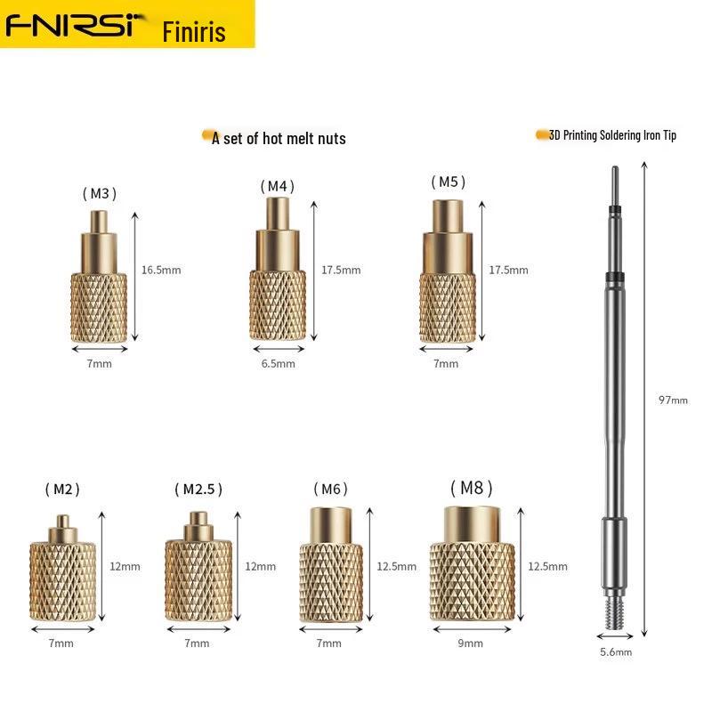 FNIRSI HS02 3D Printing Soldering Iron Nut Press Kit