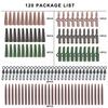 120Pcs Carps Fishing Tackle Set Fishing Accessory Set Including Carps Hook Quick Changes Swivels Anti-Tangles Sleeves