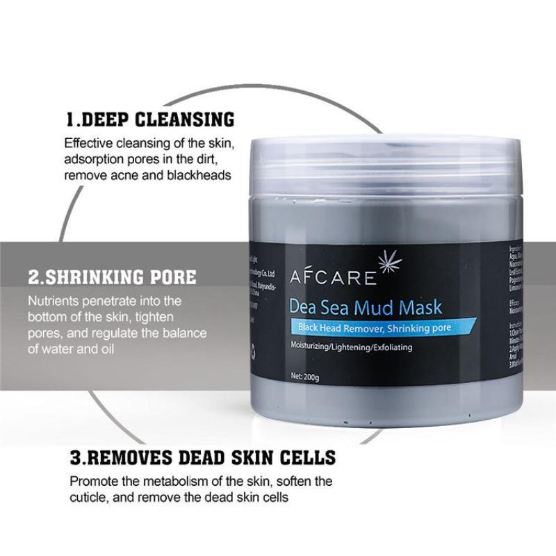 Pore Moisturizing Dead Sea Mud Mask Apply Shrink Cleansing Mask Hydrating and Moisturizing Face