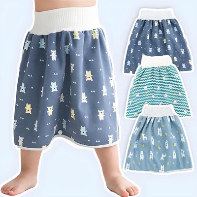 3pz Gonna Pannolino Carina Semplice Multicolore Adatta per Bambini e Bambine Riutilizzabile Adatta per lo Svezzamento del Vasino del Bambino Perdita del Bambino