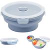Silicone Heat Resistant Folding Bowl Cup 500ml with Lid Multipurpose