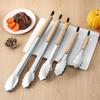 Stainless Steel Food Tongs, Heavy Duty Kitchen Tongs with Wooden Handle for Cooking Grilling and BBQ