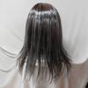 Halloween Half-face Mask with Long Hair, Ghost Face Mask, Scary Witch Mask, Latex Headgear, Party Performance Prop