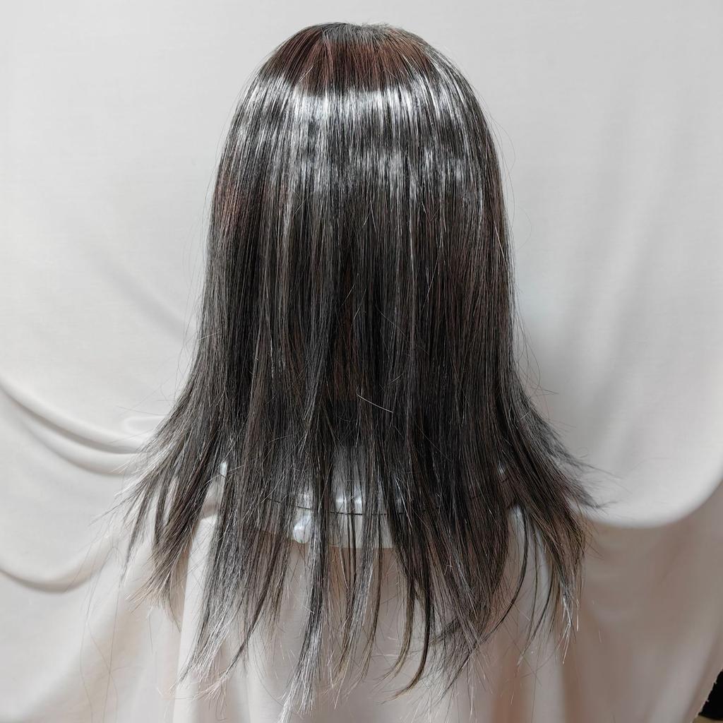 Halloween Half-face Mask with Long Hair, Ghost Face Mask, Scary Witch Mask, Latex Headgear, Party Performance Prop