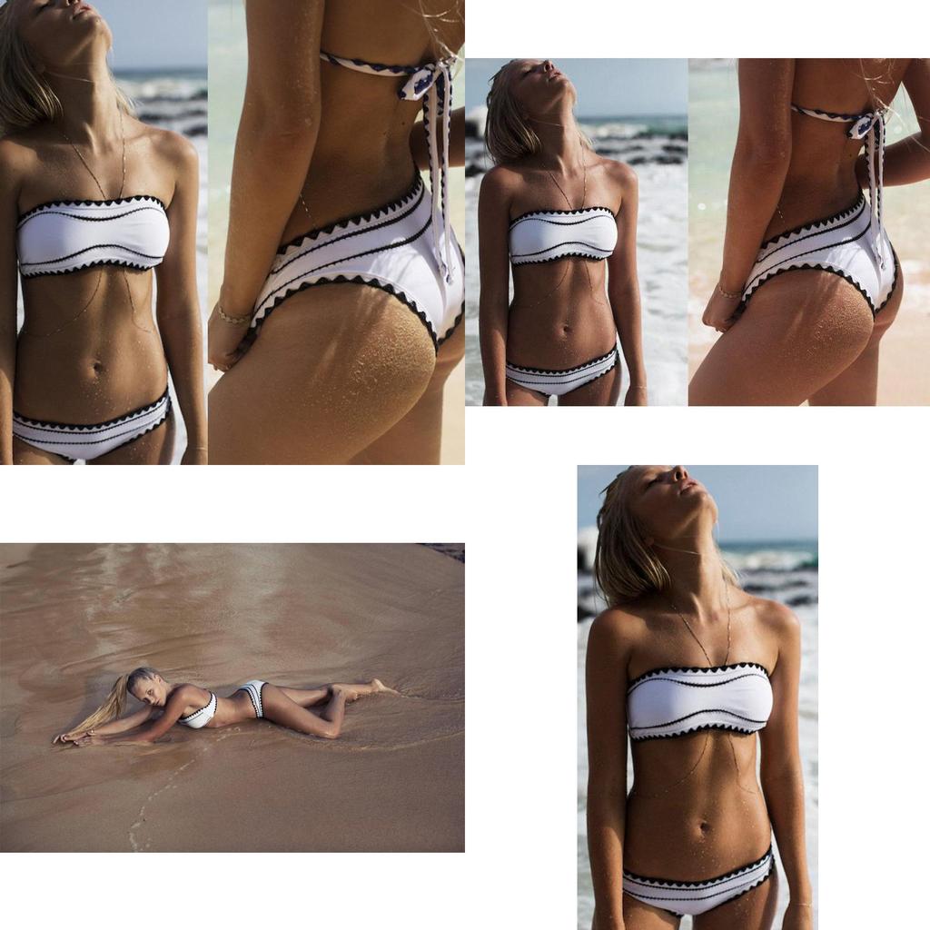 Elegant Womens Padded Bra Floral Swimsuit With Timeless Beach Bandage Bikini Style
