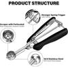 Extra Small Cookie Scoop 1 Tsp, Professional Stainless Steel Mini Ice Cream Scoop 25 Mm, M