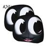 Universal Fit Headrest Covers 2Pcs Spooky Car Covers, Cartoon Evil Face Auto Seat Funny Accessories Protectors, Elastic Protectors for Cars