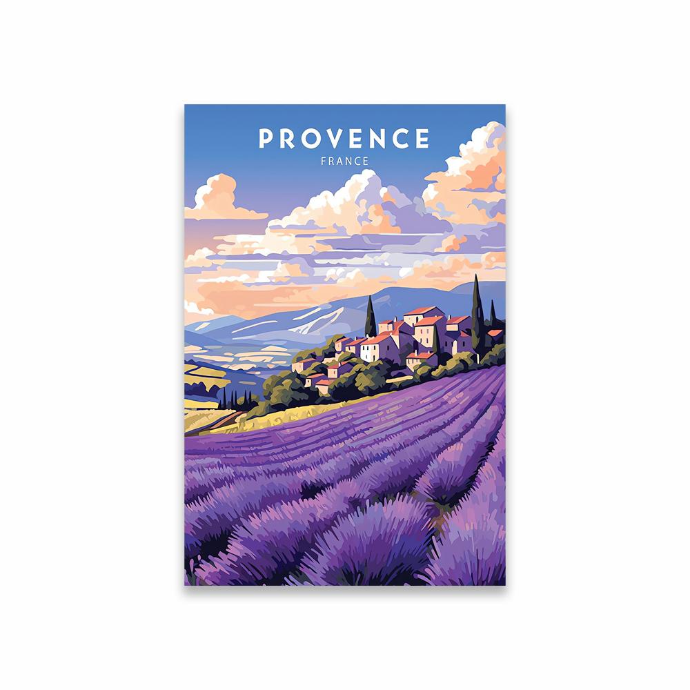 Provence Travel Print Wall Art Poster Provence  France Art Wall Prints Home Decor Provence France Art Canvas Painting Decoration 21X30CMNo Framed