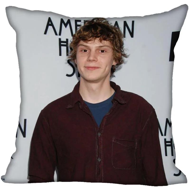 Hot Evan Peters Star Pillow Case For Home Decorative Pillows Cover Invisible Zippered Throw PillowCases 45X45cm