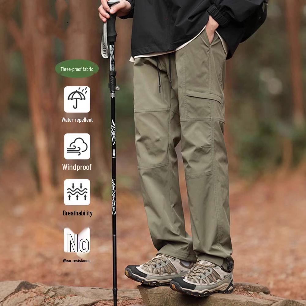 Men's All-Season Windproof Waterproof Outdoor Hiking Pants