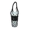 Portable Hand Woven Mesh Bag Hollow Out Handheld Coffee Bag Reusable Beverage Bag