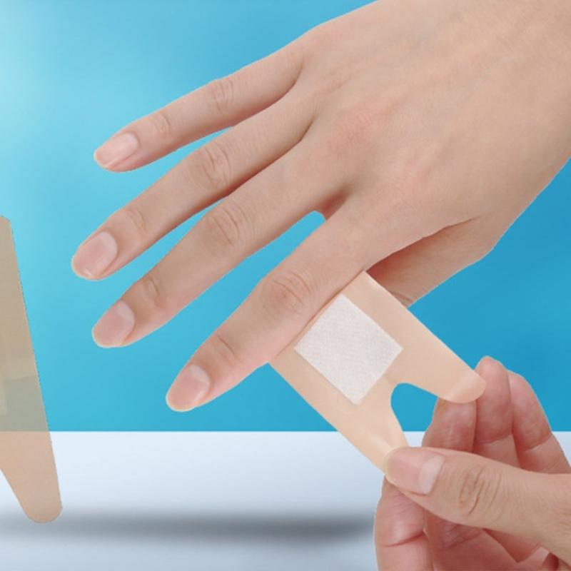 50pcs Soft Elastic Waterproof Bandages Contoured Design first aids Plaster For Sensitive Skin ResidueFree Removal