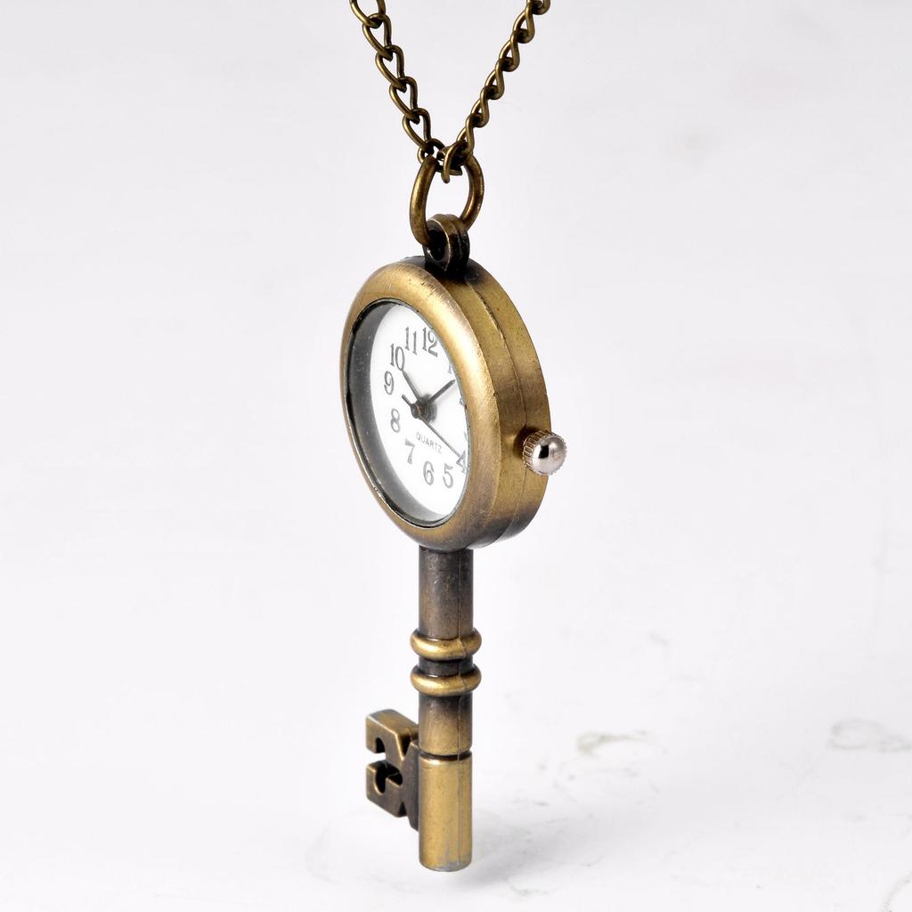 Bronze Key-Style Small Pocket Watch