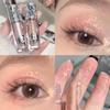 Liquid Eyeshadow Pearlescent Shimmer Long Lasting Monochrome Pearly Fine Sparkling Sequins Eye Shadow Highlighter Quick Drying Shiny Eyeliner