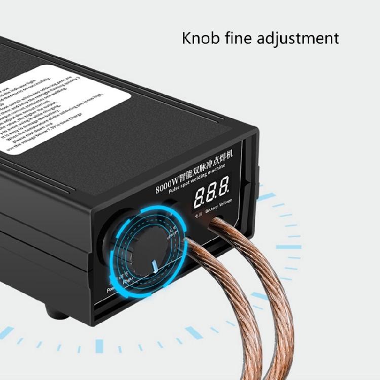 8000W Handheld Point Welder 18650 Battery Pack Welding Device with Nine Level Power Adjustment for Battery DIY Projects