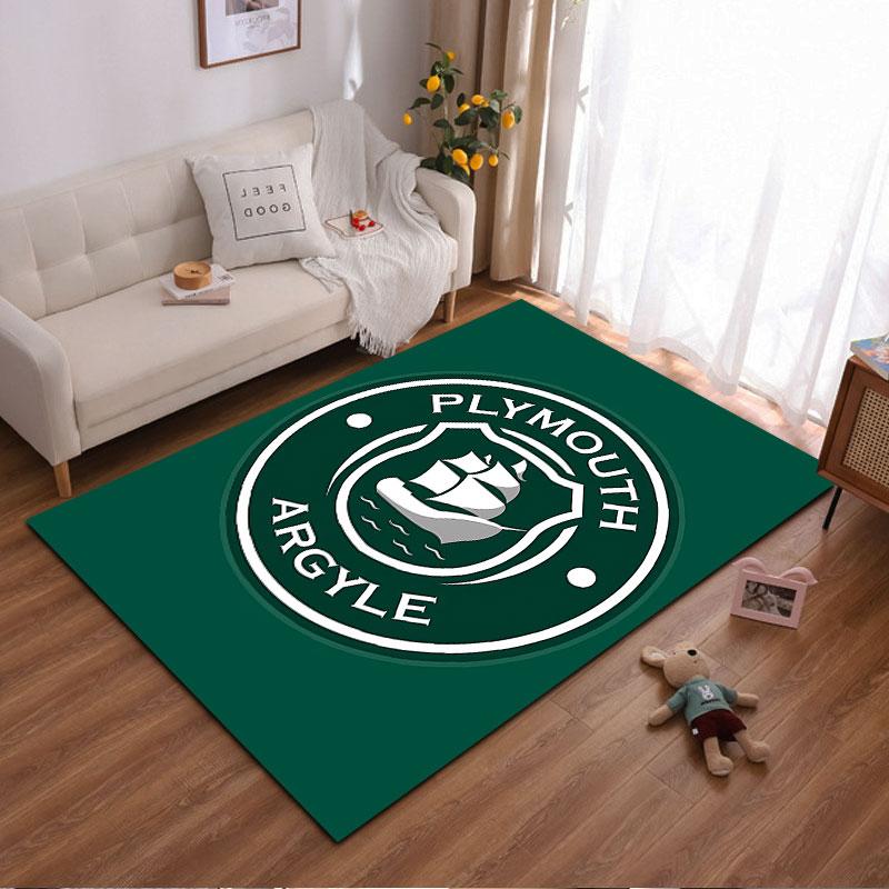 Plymouth Argyle Logo Carpet suitable as a non-slip mat for the living room or bedroom sofa