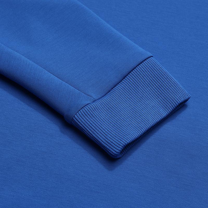 Fila Tennis Casual Sports Classic Soft Antibacterial Knitted Long Sleeve Pullover Sweatshirt Men Sweatshirt Gold Blue A11M543222FRB