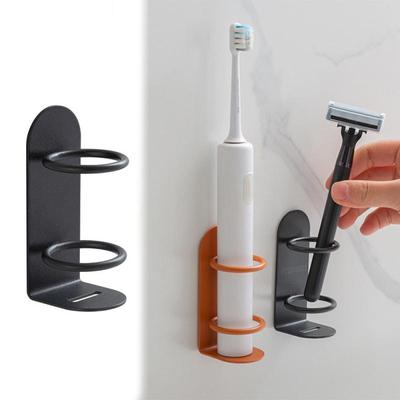 Porta spazzolino elettrico da parete, porta rasoio antiforatura, mensola portaoggetti, organizer per spazzolini, accessori per il bagno