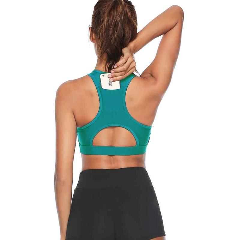 Fitness Beauty Back Jednobarevná Plug Mobilní Telefon Yoga Bra Sports BRA