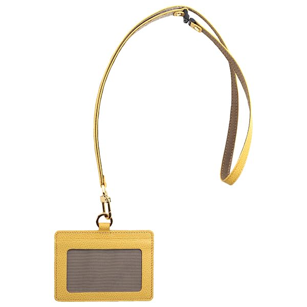 Color Chart ID Card Holder (Leather Strap) 76 Sunny Field