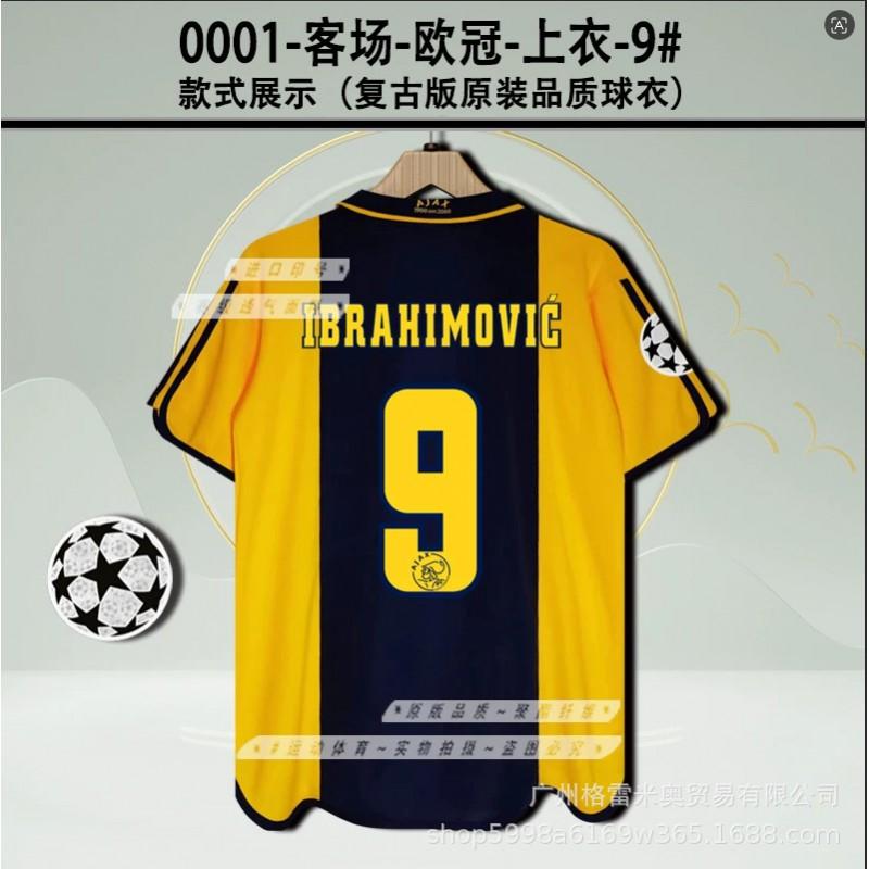 Camiseta de Visitante Ajax 2026-27 Réplica Camiseta de Fútbol 9 Ibrahimovic 23 Van Der Vaart Kit de Fútbol para Hombre de Manga Corta