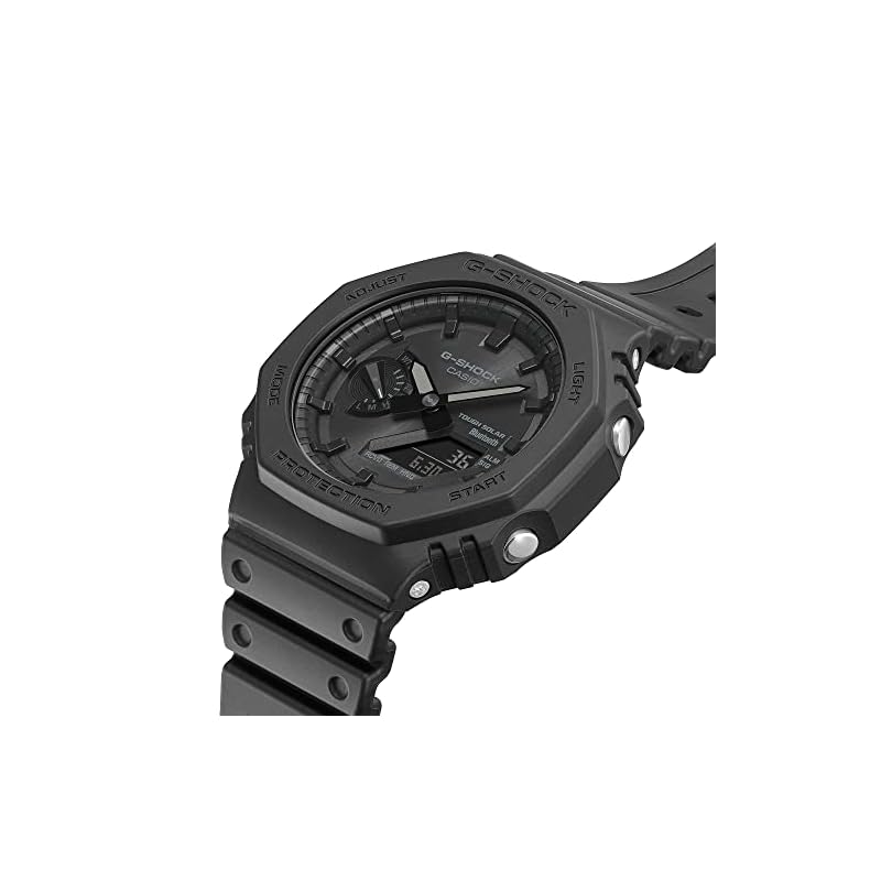 Casio unisex-adult G-Shock GA-B2100-1A1 Watch, Matte Black, Bluetooth, Tough Solar, Mobile Link, Analog-Digi, Carbon Core Guard Construction [Used]