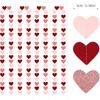 Rose-Gold Pink Burgundy-Red Party-Decorations Garland - 52Ft Heart Paper Streamers Banner, Valentines Mothers Day Bachelorette Bridal Shower