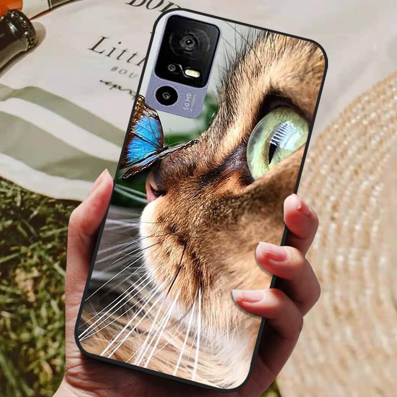 Para TCL 40R Funda Trasera de Silicona Funda para Teléfono para TCL 40 R 5G Fundas 6.6" TCL40R 5G T771K T771K1 T771H T771A Parachoques Suave coque