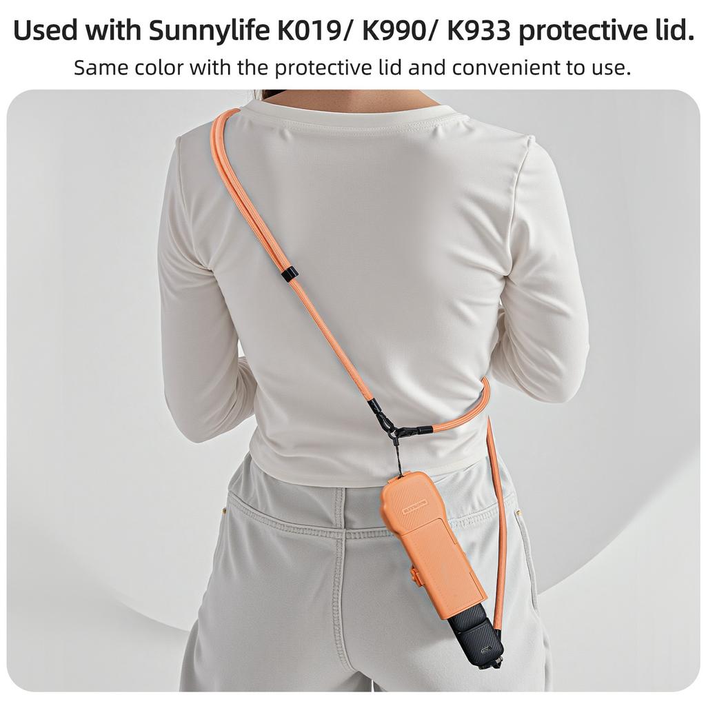 SUNNYLIFE OP3-GS022 For DJI Osmo Pocket 3 Multifunction Crossbody Lanyard Detachable Hand Strap