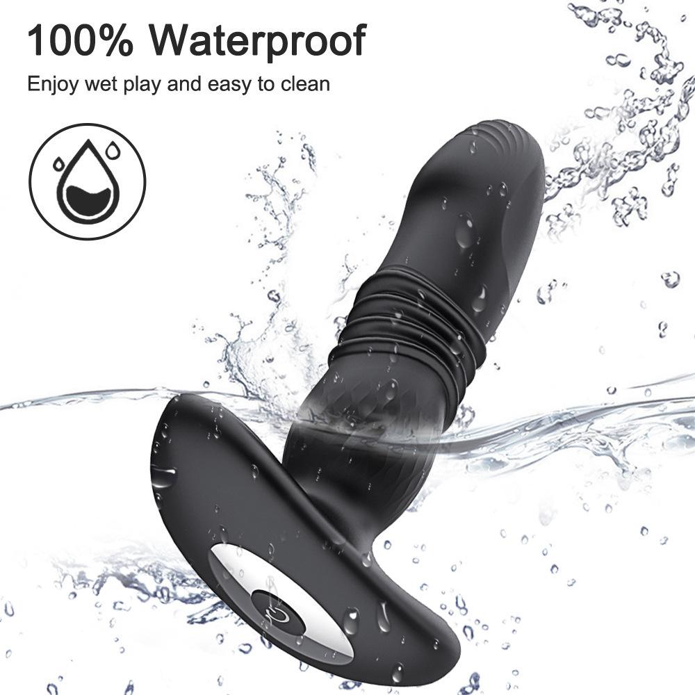 Wireless Remote Control Impact Vibration Anal Plug Sex Toys For Men And Women Toys For Anal Expansion Training Adult Toys