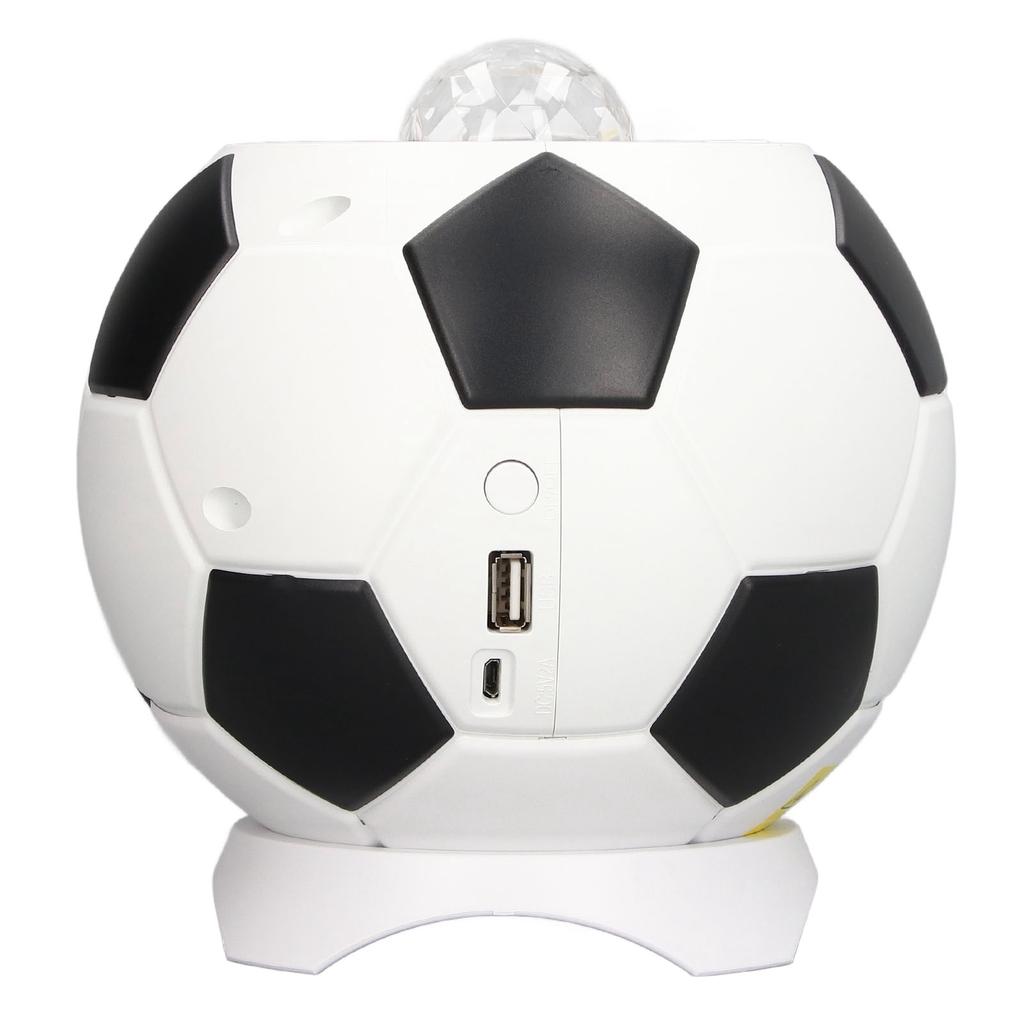 Star Projection Lamp Football Design Night Lamp Bluetooth Music Speaker USB Sky Ambient Light for