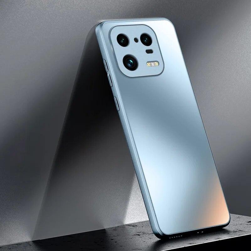 AG Silicon Matte Glass Case for Xiaomi Mi 14 13 13T 12 12x 12T 11 Ultra 10 Poco F3 F4 F5 Pro Frosted Camera Lens Shockproof Protective Case