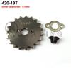 530# 20mm 10T-21T Teeth Front Engine Sprocket Chain With Locker Motorcycle Dirt Bike PitBike ATV Quad Buggy Motorcycle Parts