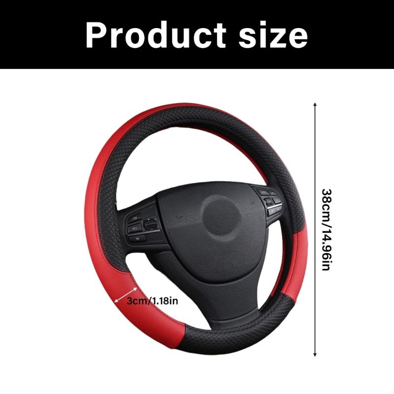 Husa antiderapanta pentru volan Design universal Cu piele PU moale Prindere antiderapanta Pentru condus sigur