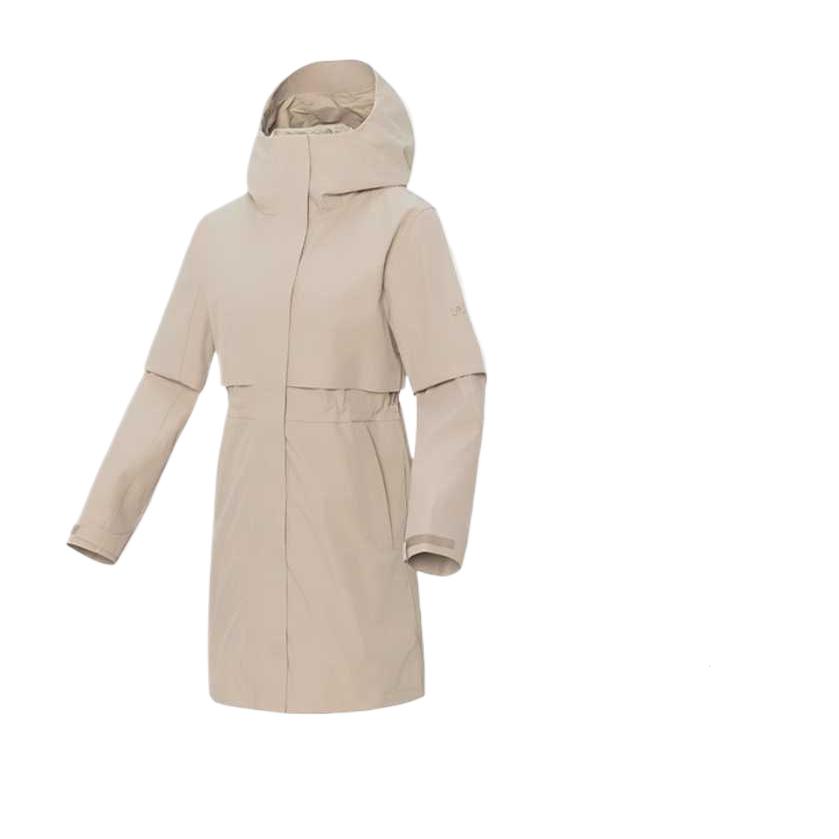 

Under Armour Travel Outdoor Series Hooded Solid Color Casual Mid-Length Jacket Women Jacket Clay-Gray 14322101B-0072 S