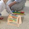 Color Shape Cognition Ball Drop Kids Toy Wooden Ball Busy Drum Toy  Birthday Present