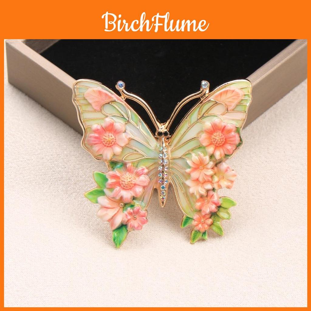 Butterfly Brooch Jewelry With Colorful Rhinestones For Elegant Women