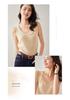 Women's Cashmere U-Neck Round Neck Knit Camisole - Solid Color, Warm, Twelve-Gauge