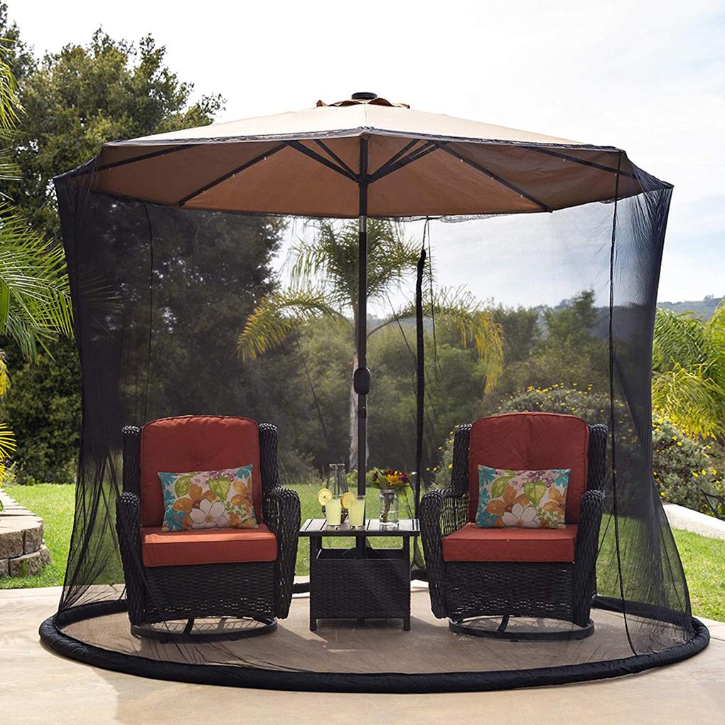 Bug Screen for Outdoor Patio Table Over The Umbrella Cover Net Netting